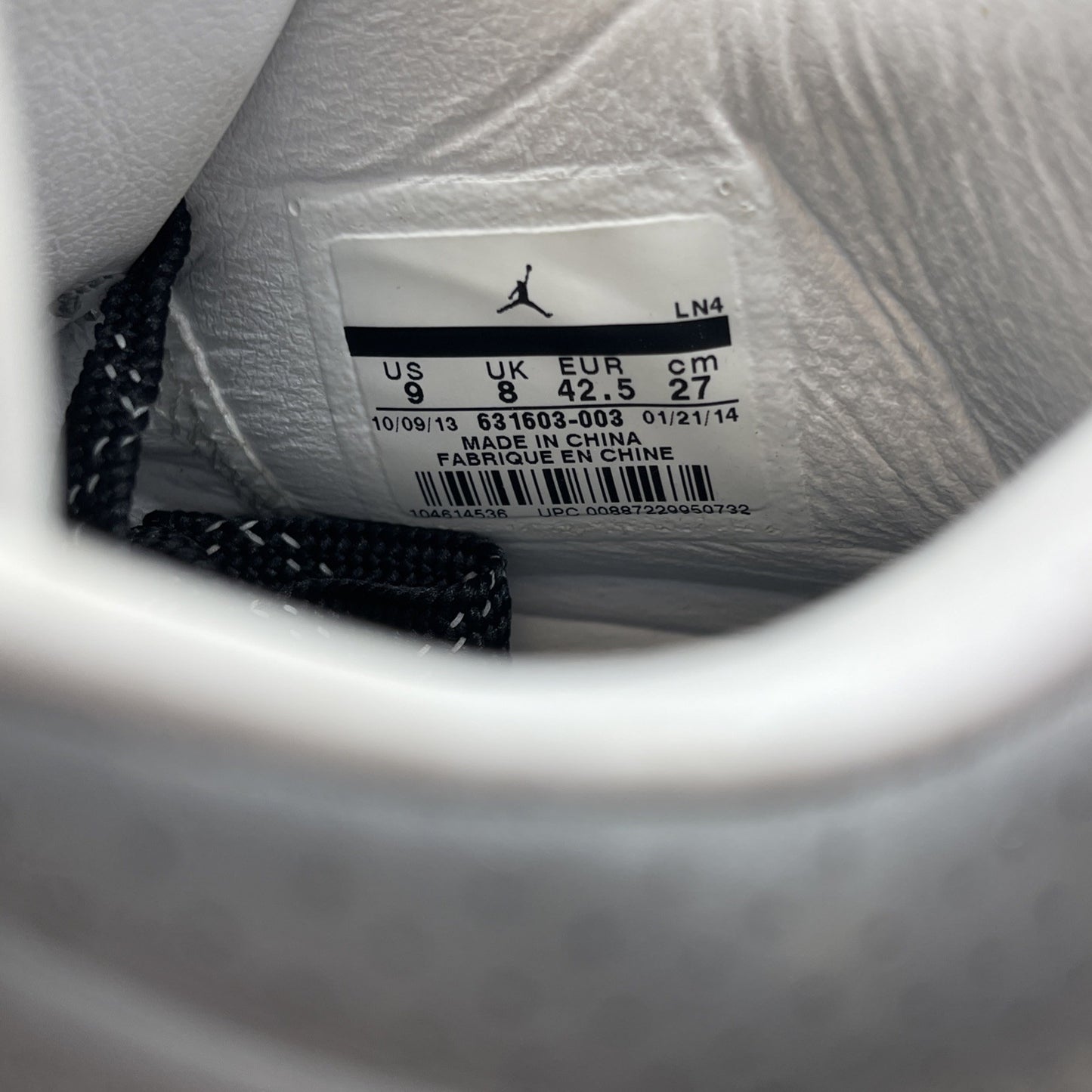 Size 9 - Air Jordan 3 5Lab3 Reflective Silver Black Leather (631603-003)