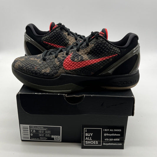 Size 7.5 - Nike Zoom Kobe 6 Protro 2024 Italian Camo (FQ3546-001)