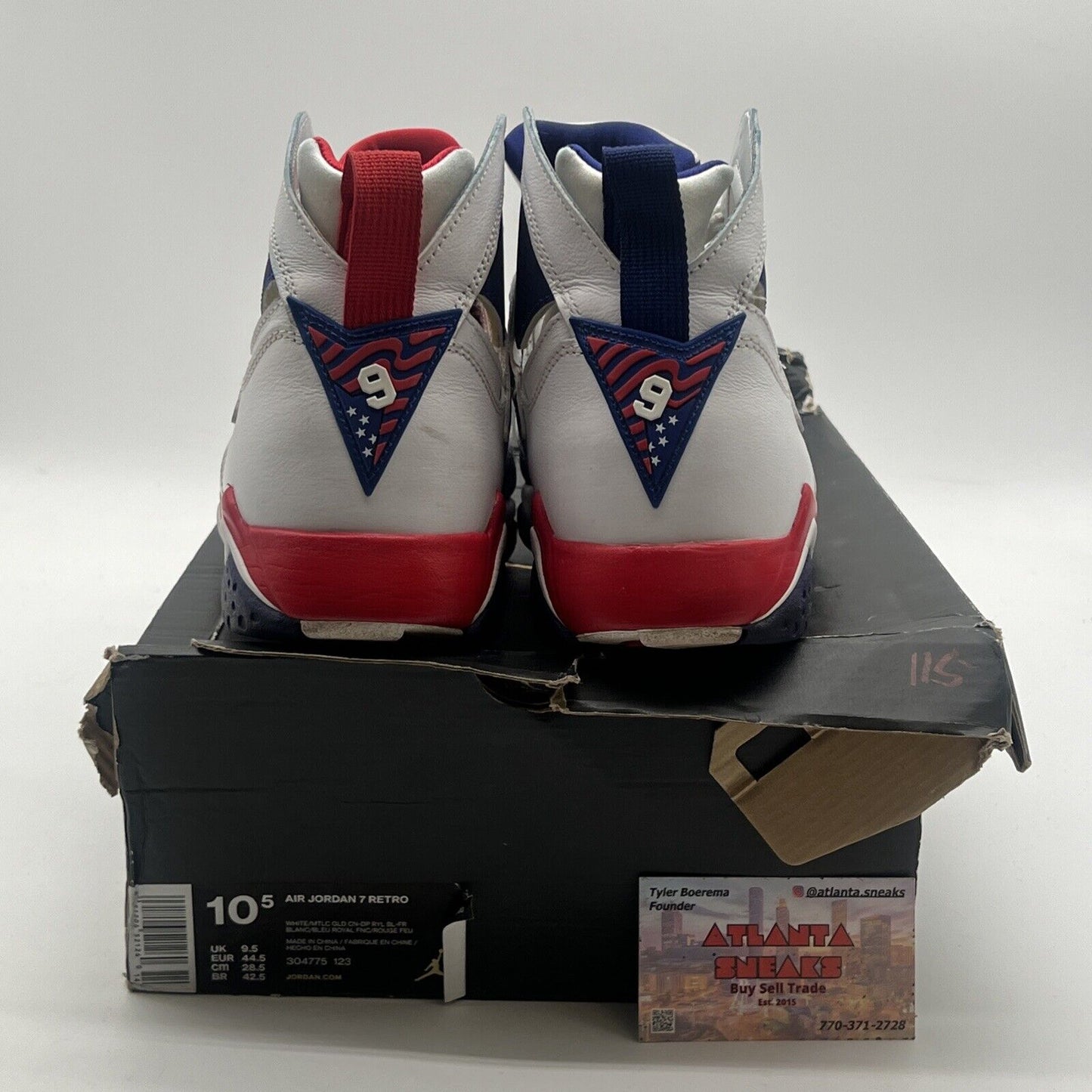 Size 10.5 - Air Jordan 7 Retro Tinker Alternate (304775-123)