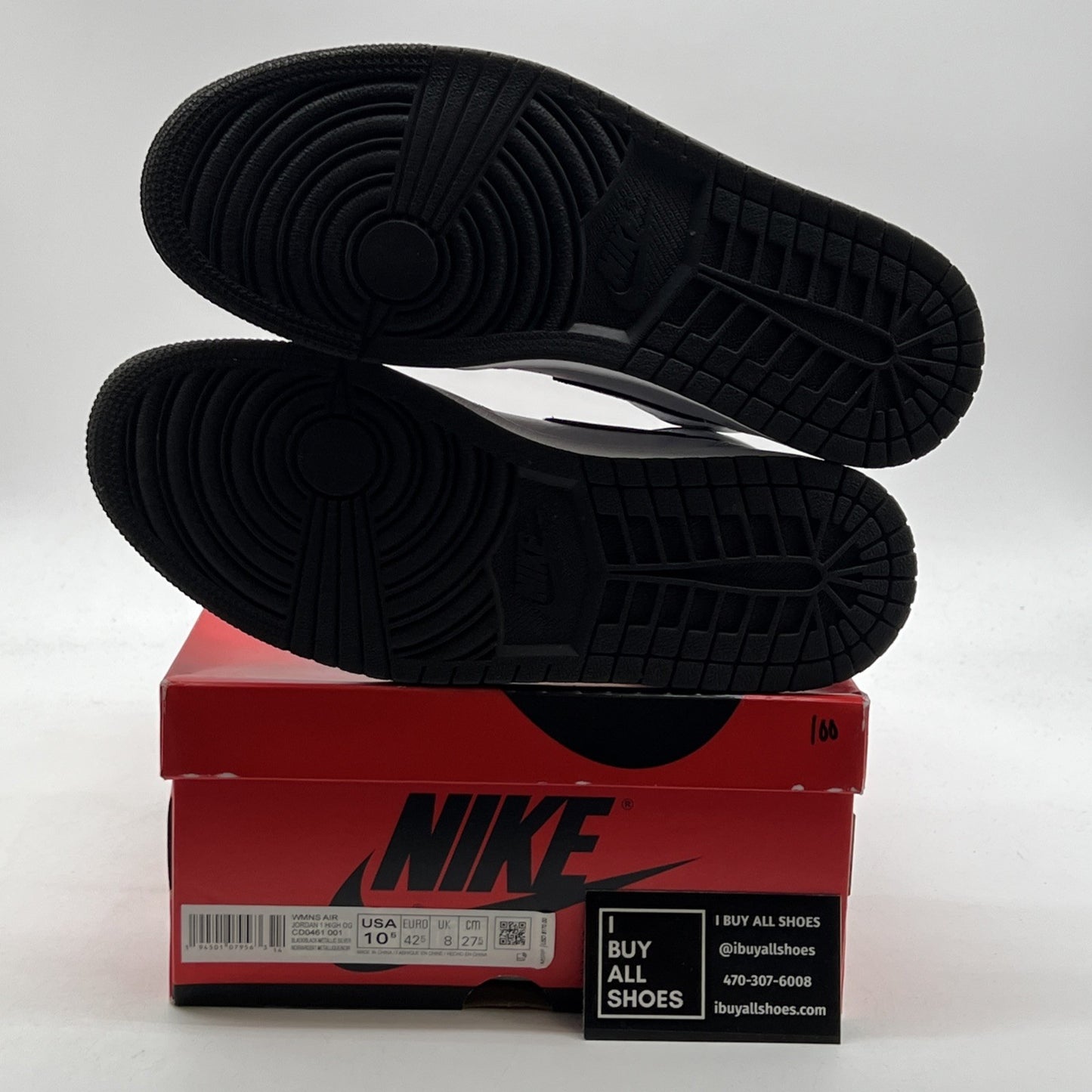 Size 10.5W - Air Jordan 1 High OG Metallic Silver (CD0461-001)