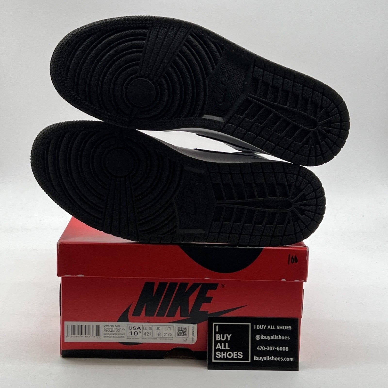 Size 10.5W - Air Jordan 1 High OG Metallic Silver (CD0461-001)