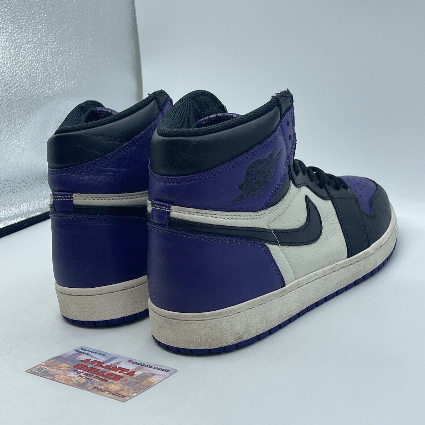 Size 12 - Air Jordan 1 Retro OG High Court Purple White Black (555088-501)