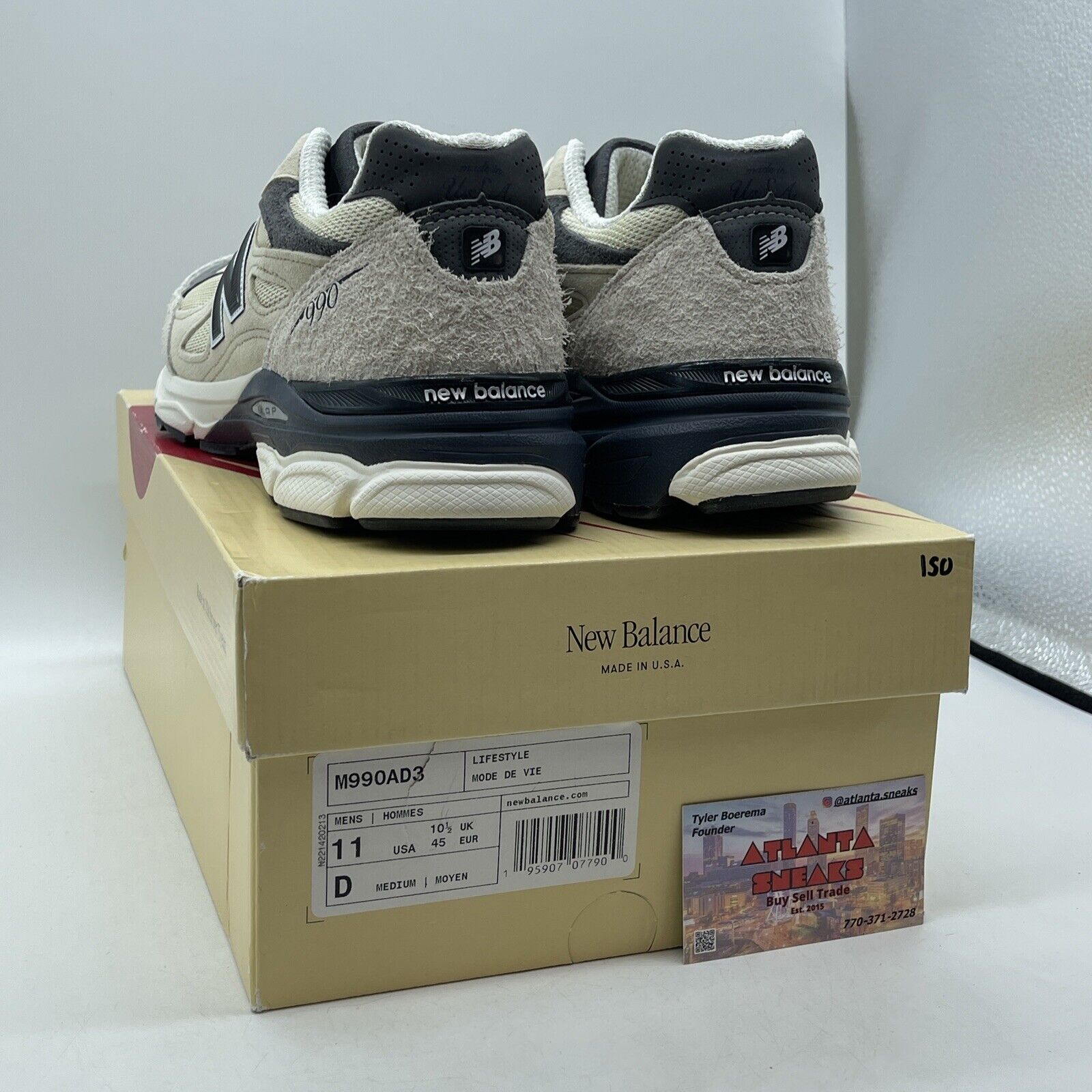 Size 11 - New Balance Teddy Santis x 990v3 Made in USA Moonbeam Grey (M990AD3)