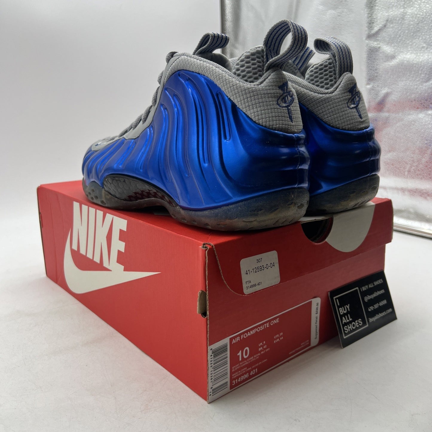 Size 10 - Nike Air Foamposite One Sport Royal (314996-401)