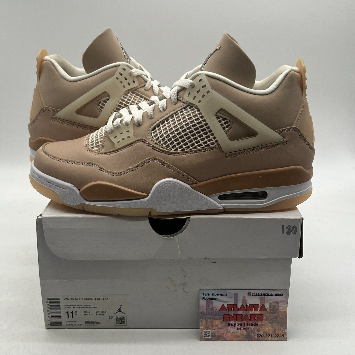 Size 11.5 - Air Jordan 4 Retro Shimmer W White (DJ0675-200)