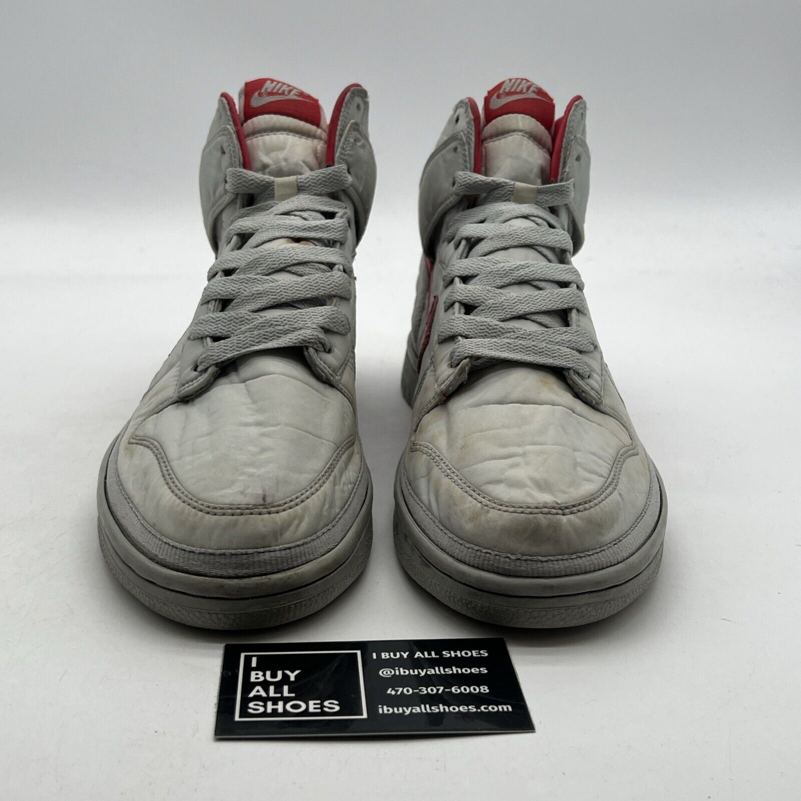 Size 9.5 - Nike Dunk Nylon Premium High Gray (35713-062)