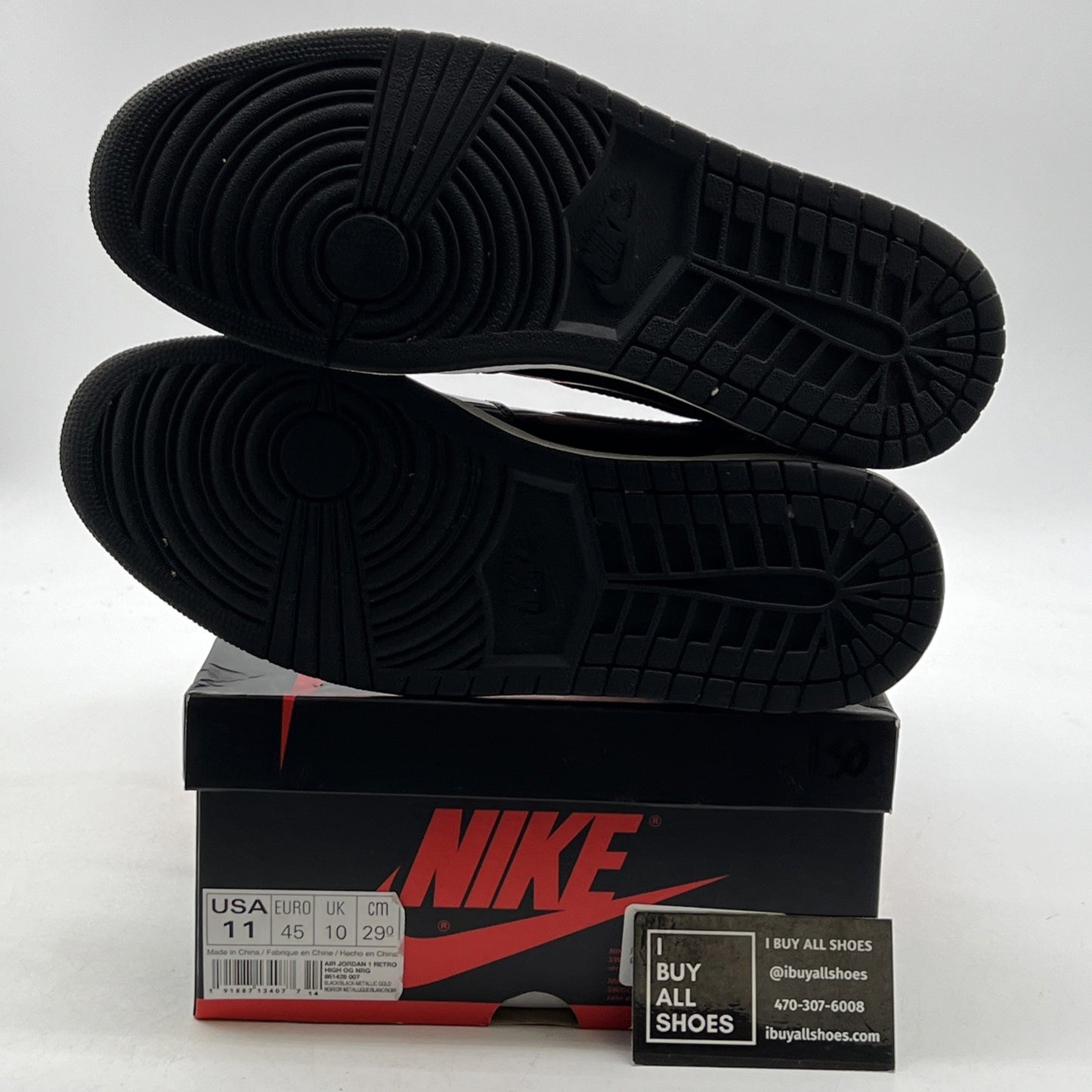Size 11 - Air Jordan 1 Retro OG NRG High Gold Toe (861427-007)
