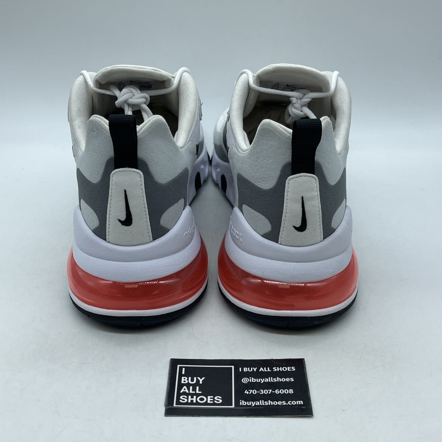 Size 14 - Nike Air Max 270 React White Crimson Black (CT1280-100)