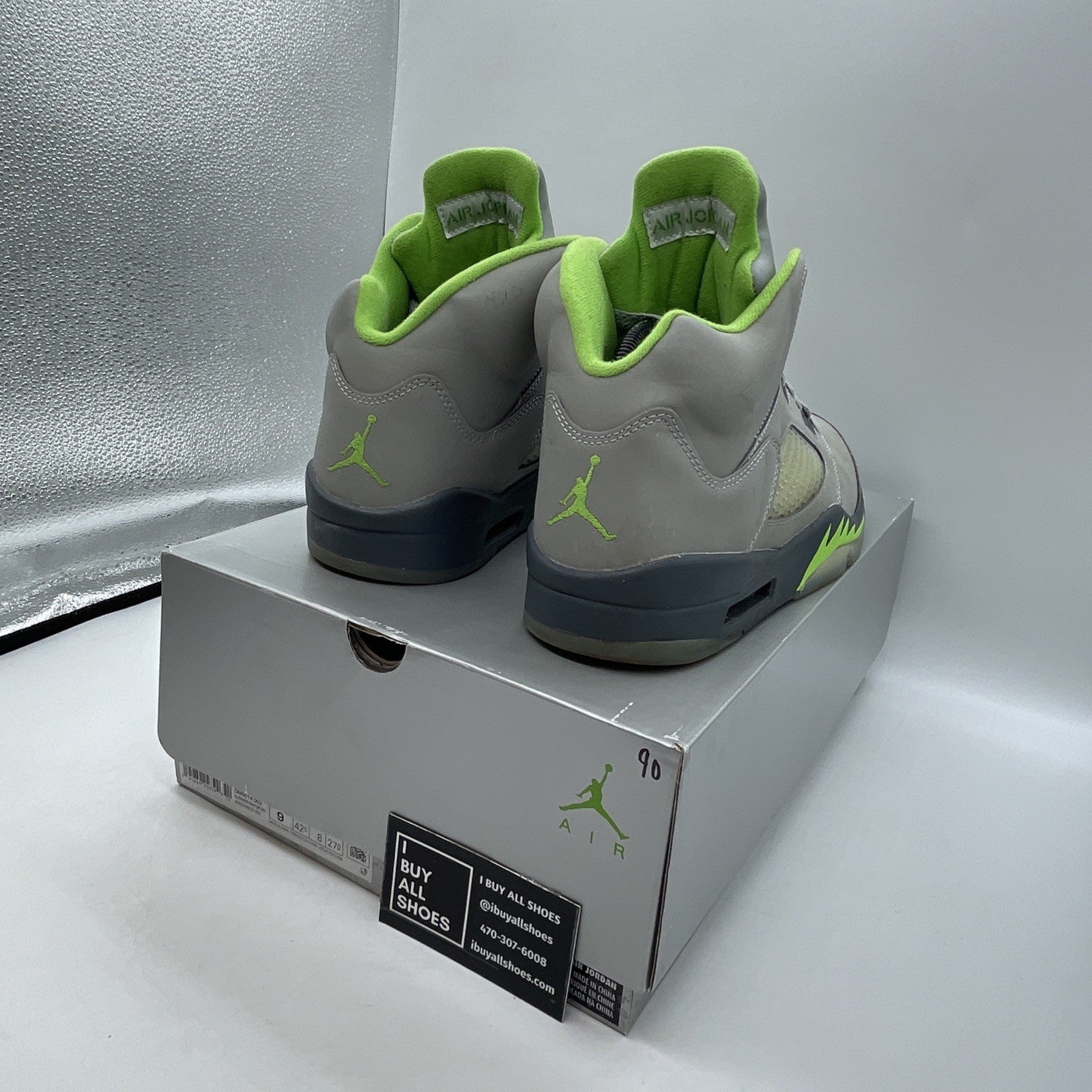 Size 9 - Air Jordan 5 Retro Green Bean (DM9014-003(