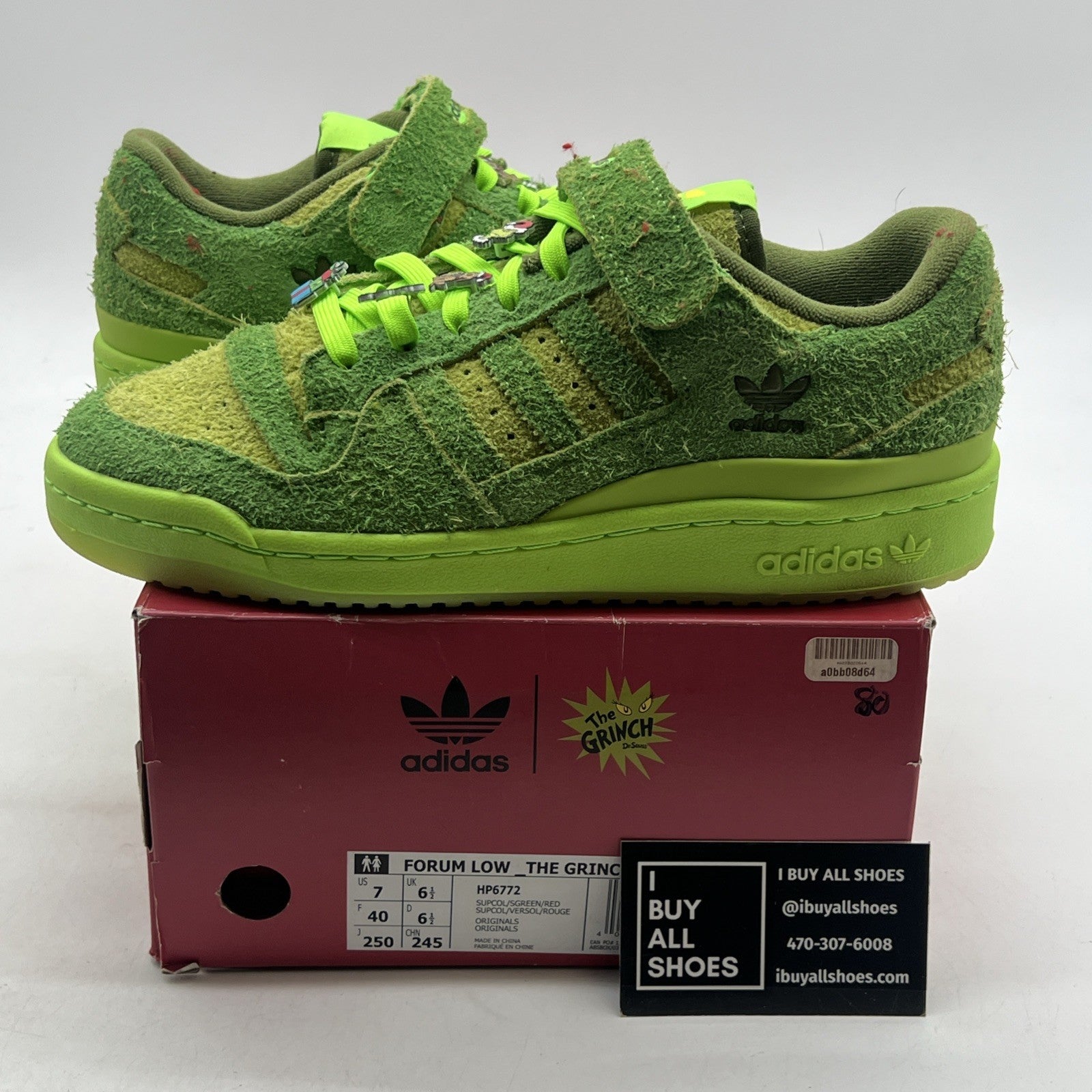 Size 7 - adidas Dr. Seuss x Forum Low The Grinch (HP6772)