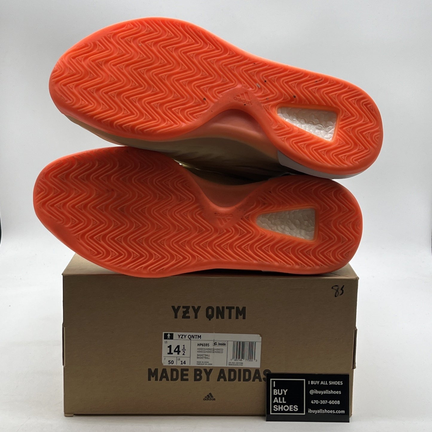 Size 14.5 - adidas Yeezy Quantum Hi-Res Coral (HP6595)