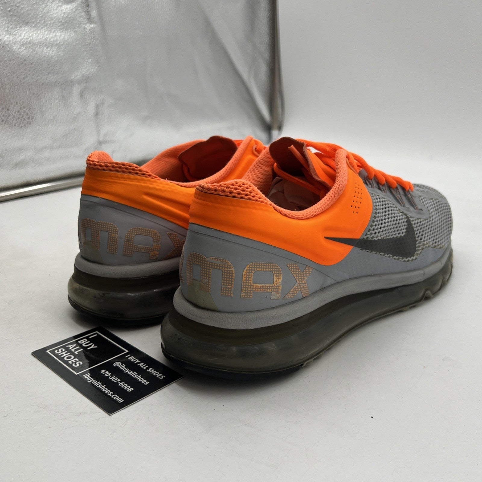 Size 11 - Nike Air Max 2013 Dark Grey Orange (554886-009)