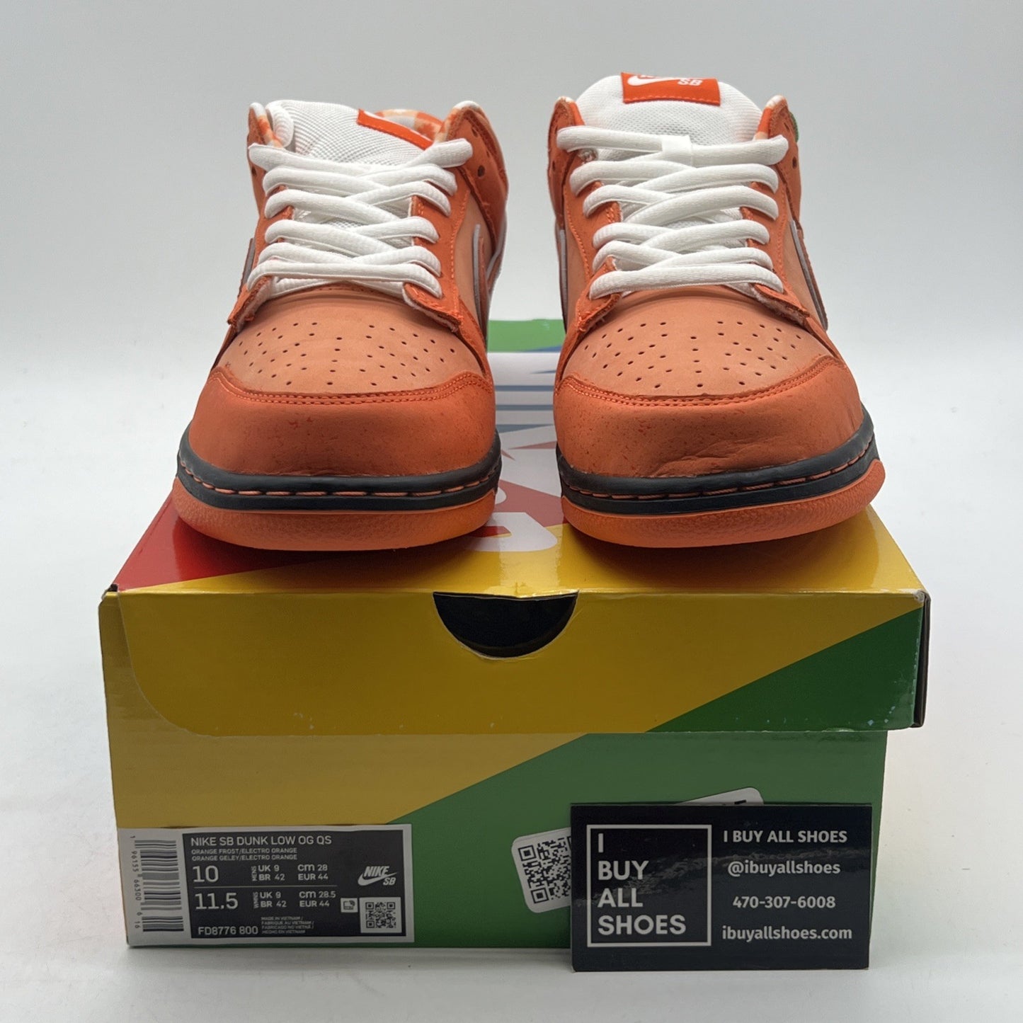 Size 10 - Nike Dunk Low SB x Concepts Orange Lobster (FD8776-800)