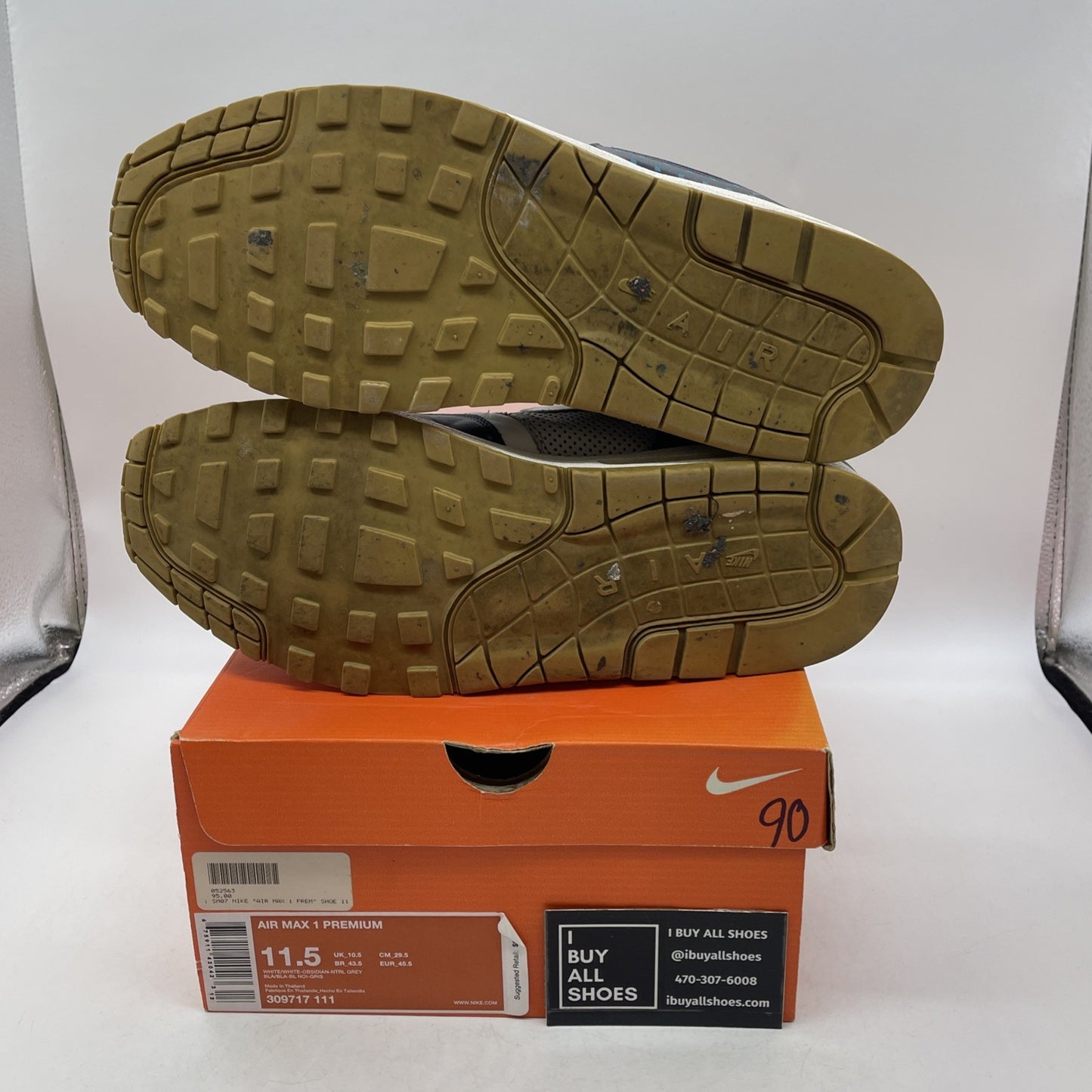Size 11.5 - Nike Air Max 1 Premium Polka Dot ()309717-111)