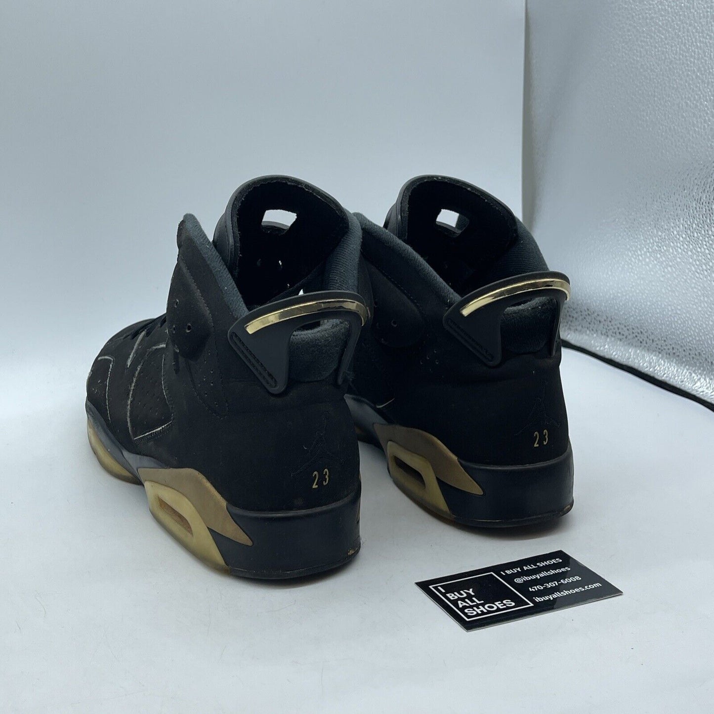 Size 12 - Jordan 6 Retro Defining Moments 2020 Black Gold Suede (CT4954-007)