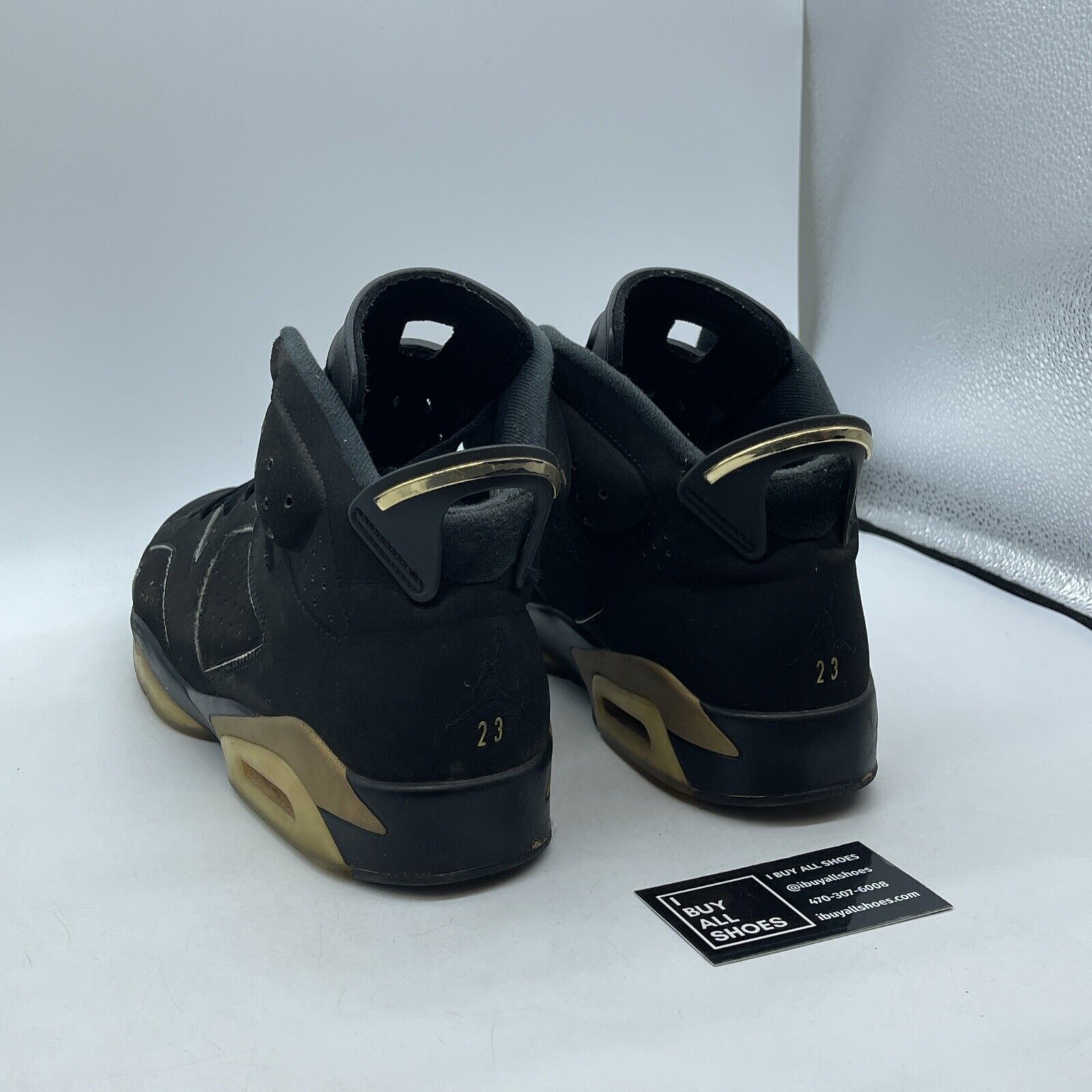 Size 12 - Jordan 6 Retro Defining Moments 2020 Black Gold Suede (CT4954-007)