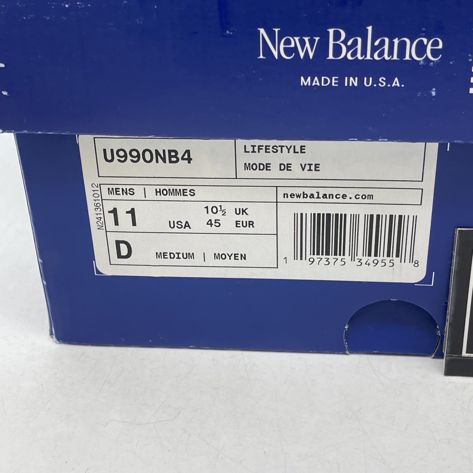 Size 11 - New Balance 990V4 Hi-Lite (U99ONB4)