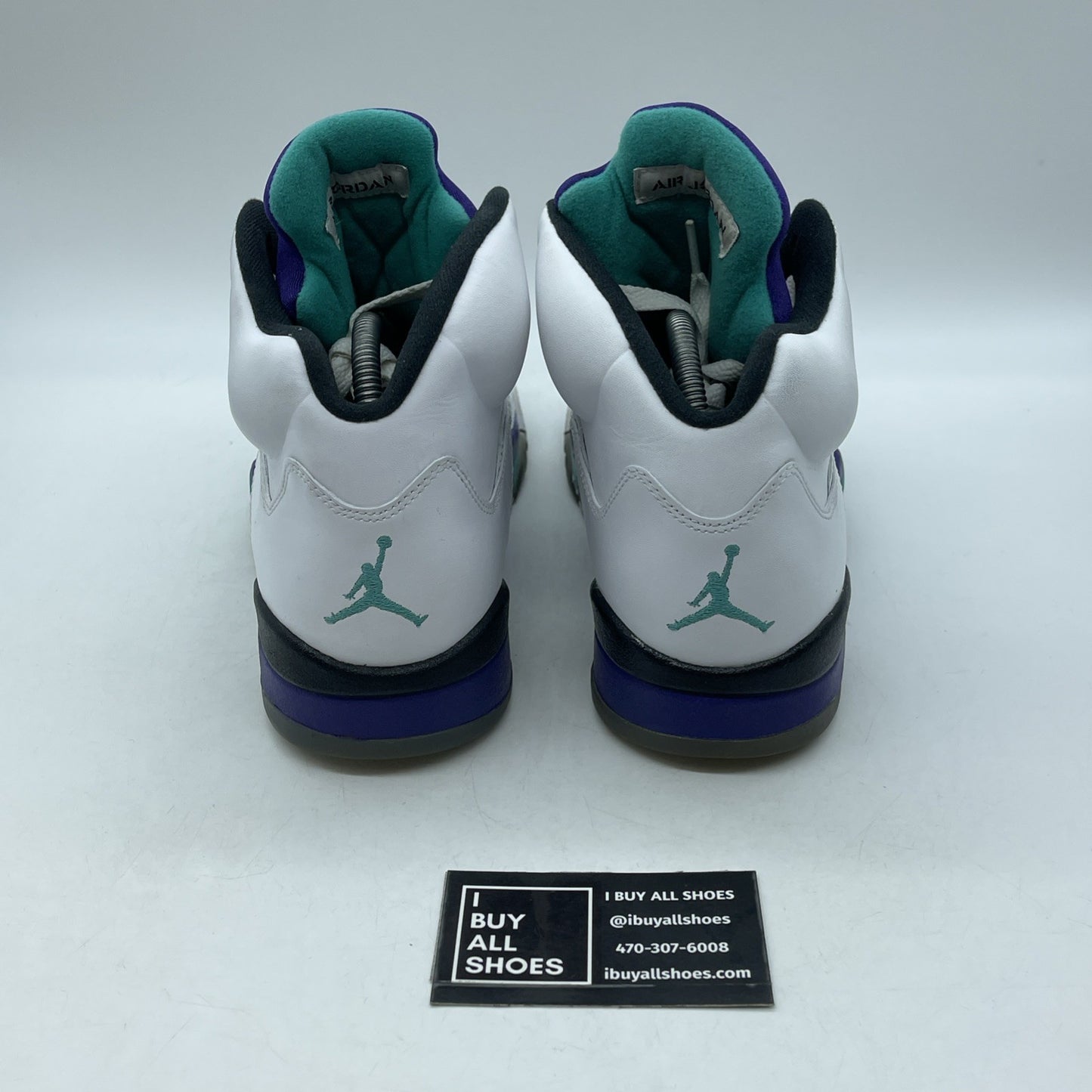 Size 9 - Air Jordan 5 Retro Grape 2013 White Black Purple (136027-108)