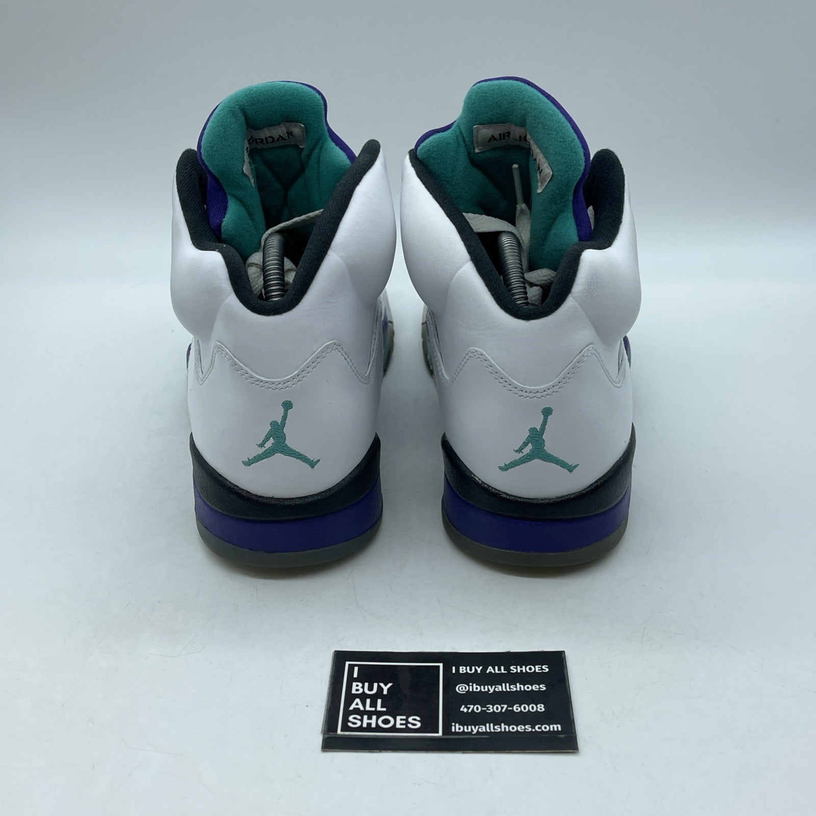Size 9 - Air Jordan 5 Retro Grape 2013 White Black Purple (136027-108)