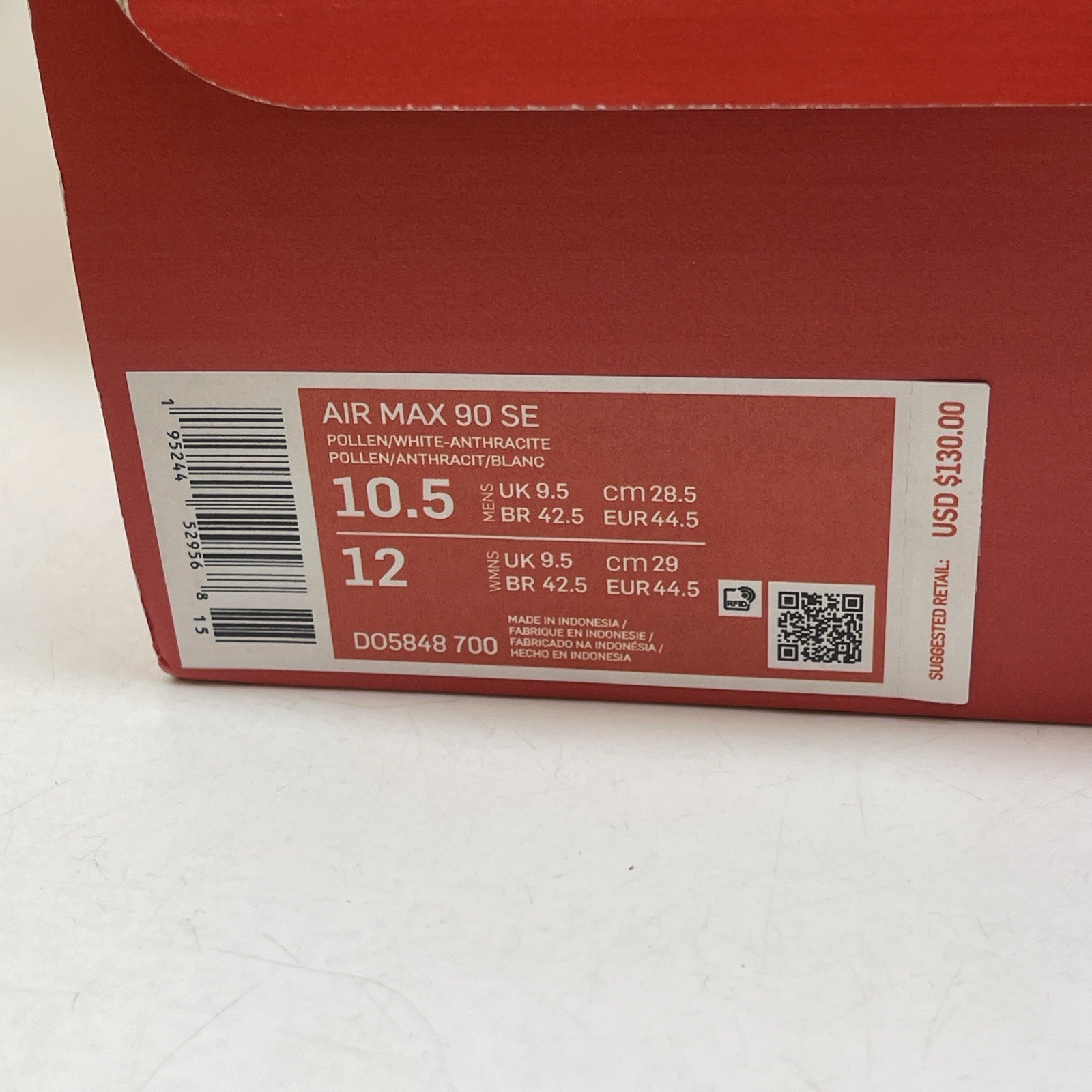 Size 10.5 - Nike Air Max 90 SE Go The Extra Smile Yellow Black (DO5848-700)