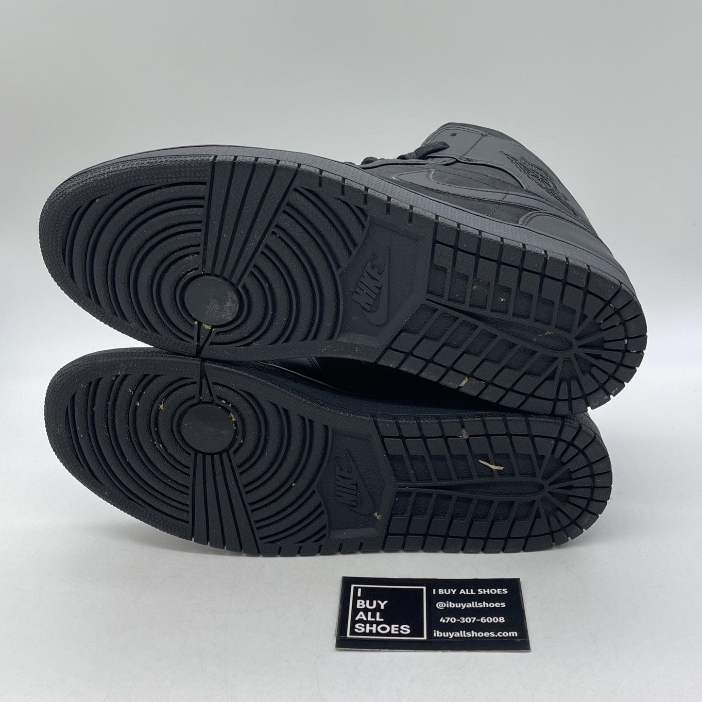 Size 9.5 - Air Jordan 1 Mid Triple Black Suede Leather (554724-011