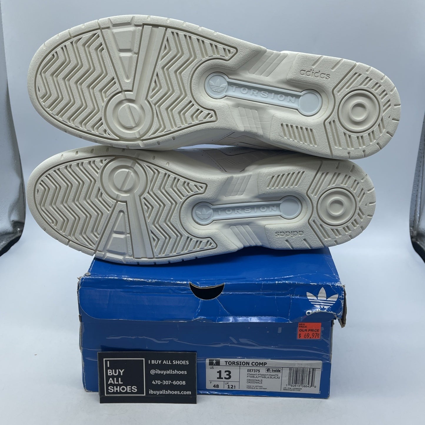 Size 13 - Adidas Torison Comp Cloud White (EE7375)