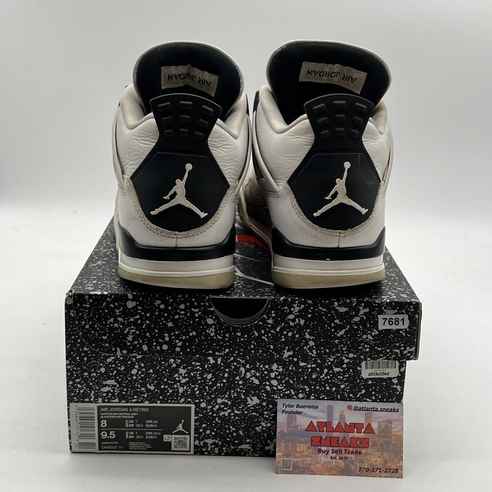 Size 8 - Air Jordan 4 Retro Mid Military Black (DH6927-111)