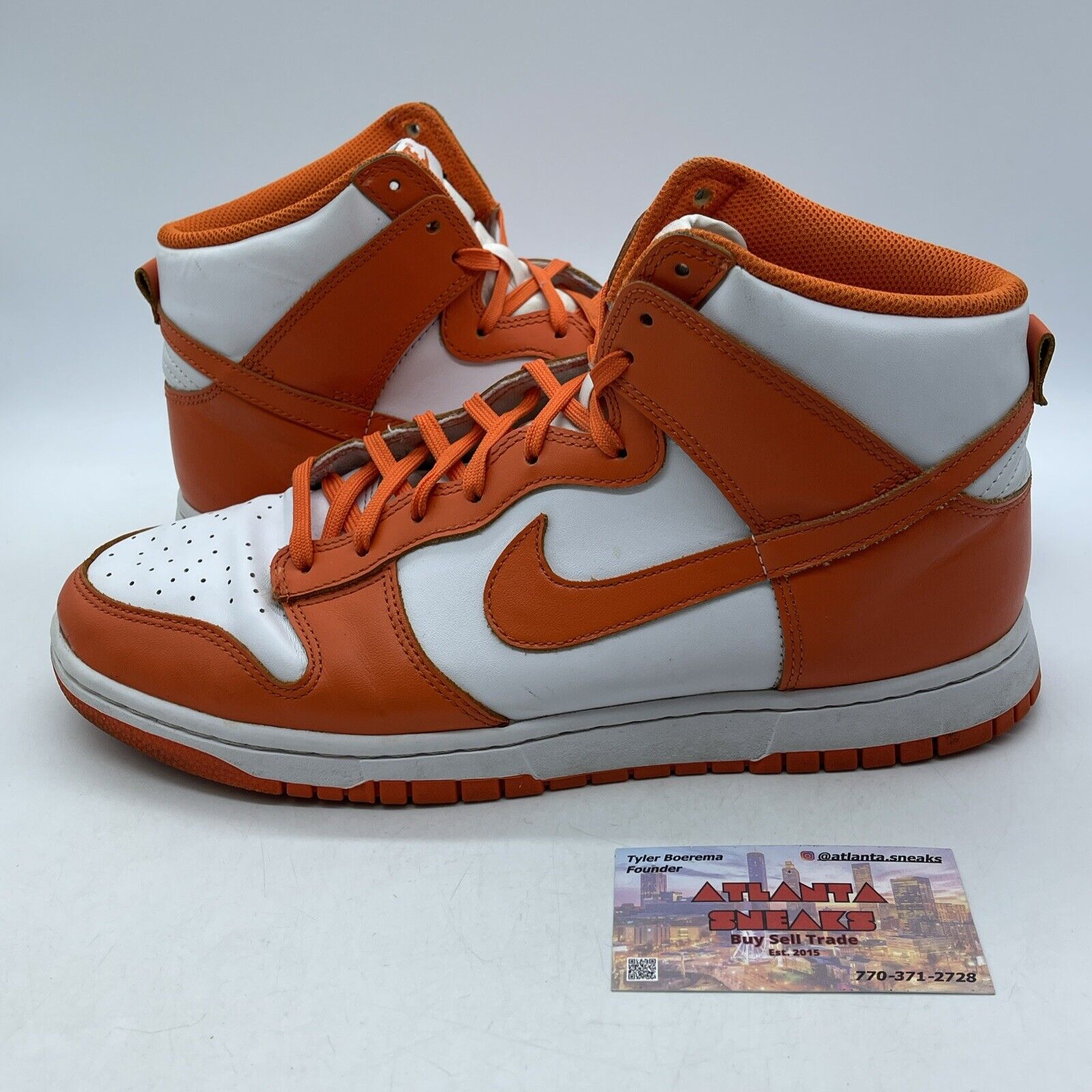 Size 11 - Nike Dunk SP 2021 High Syracuse Orange White Leather (DD1399-101)