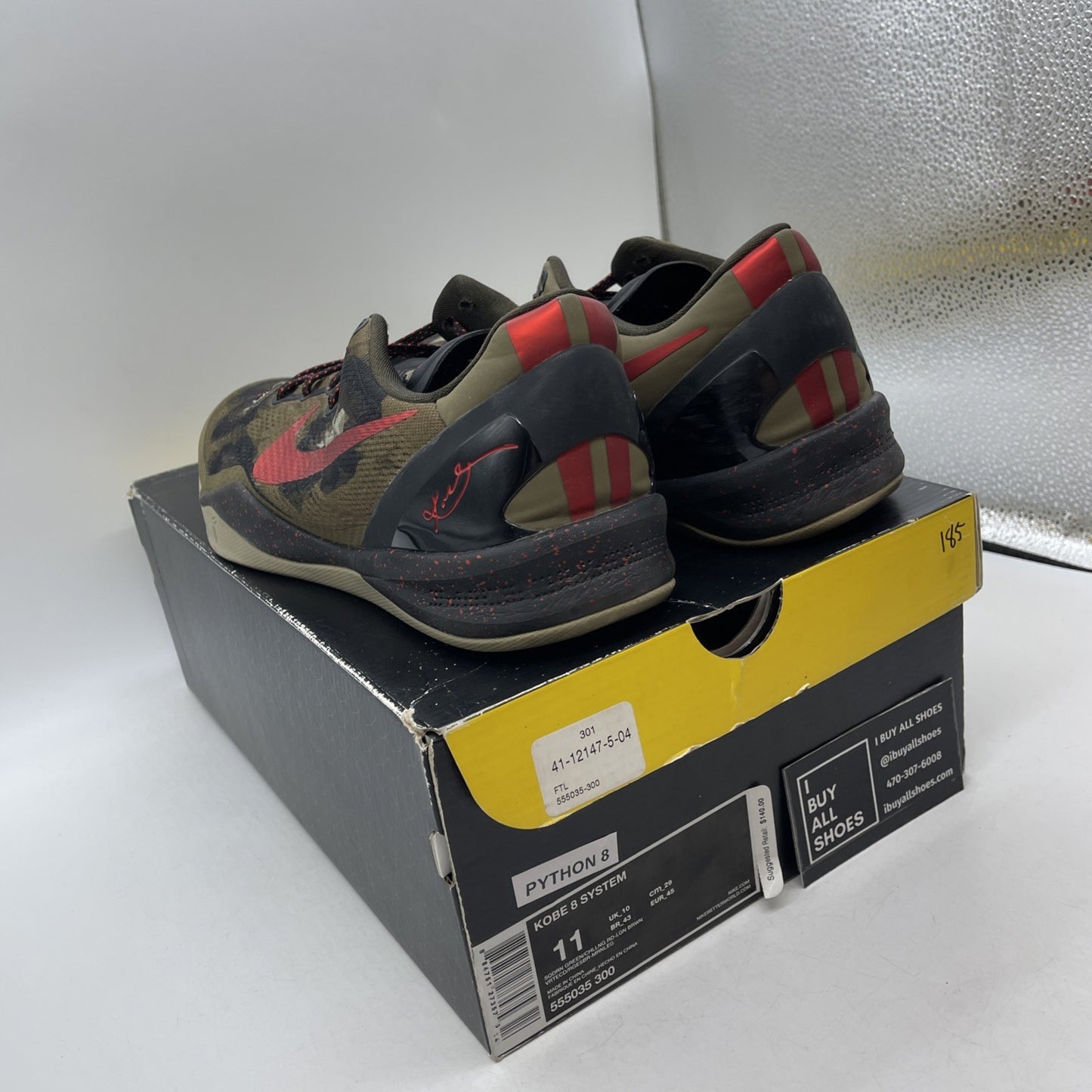 Size 11 - Nike Kobe 8 Python (555035-300)