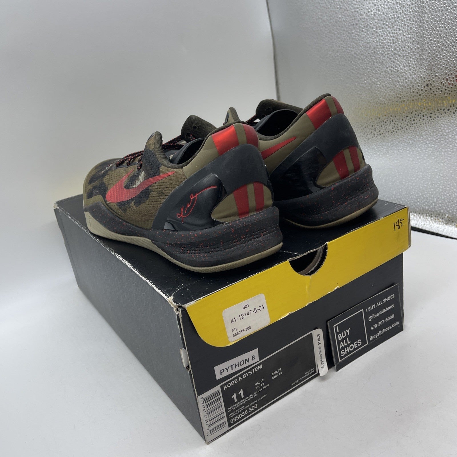 Size 11 - Nike Kobe 8 Python (555035-300)