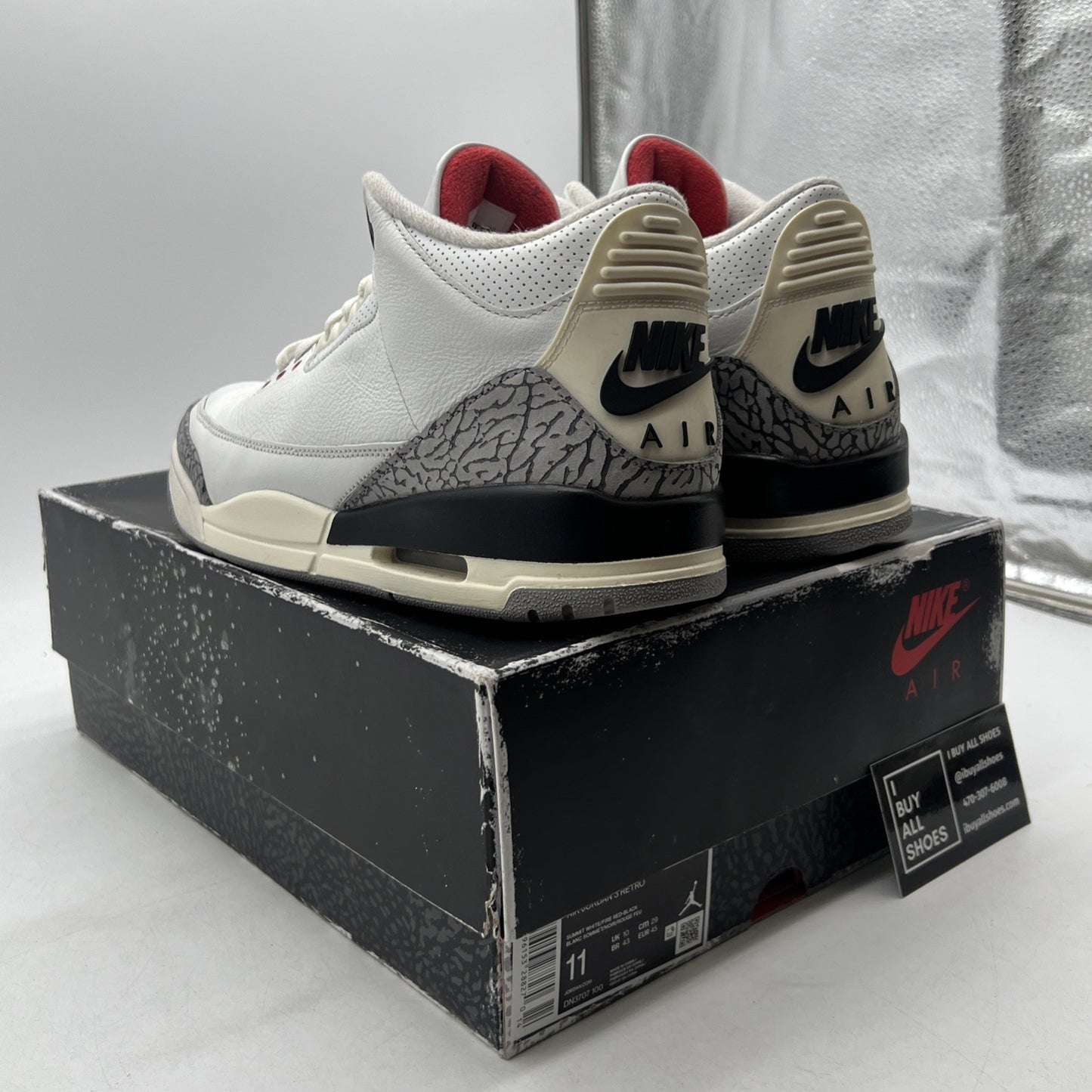 Size 11 - Air Jordan 3 Retro Mid White Cement Reimagined (DN3707-100)