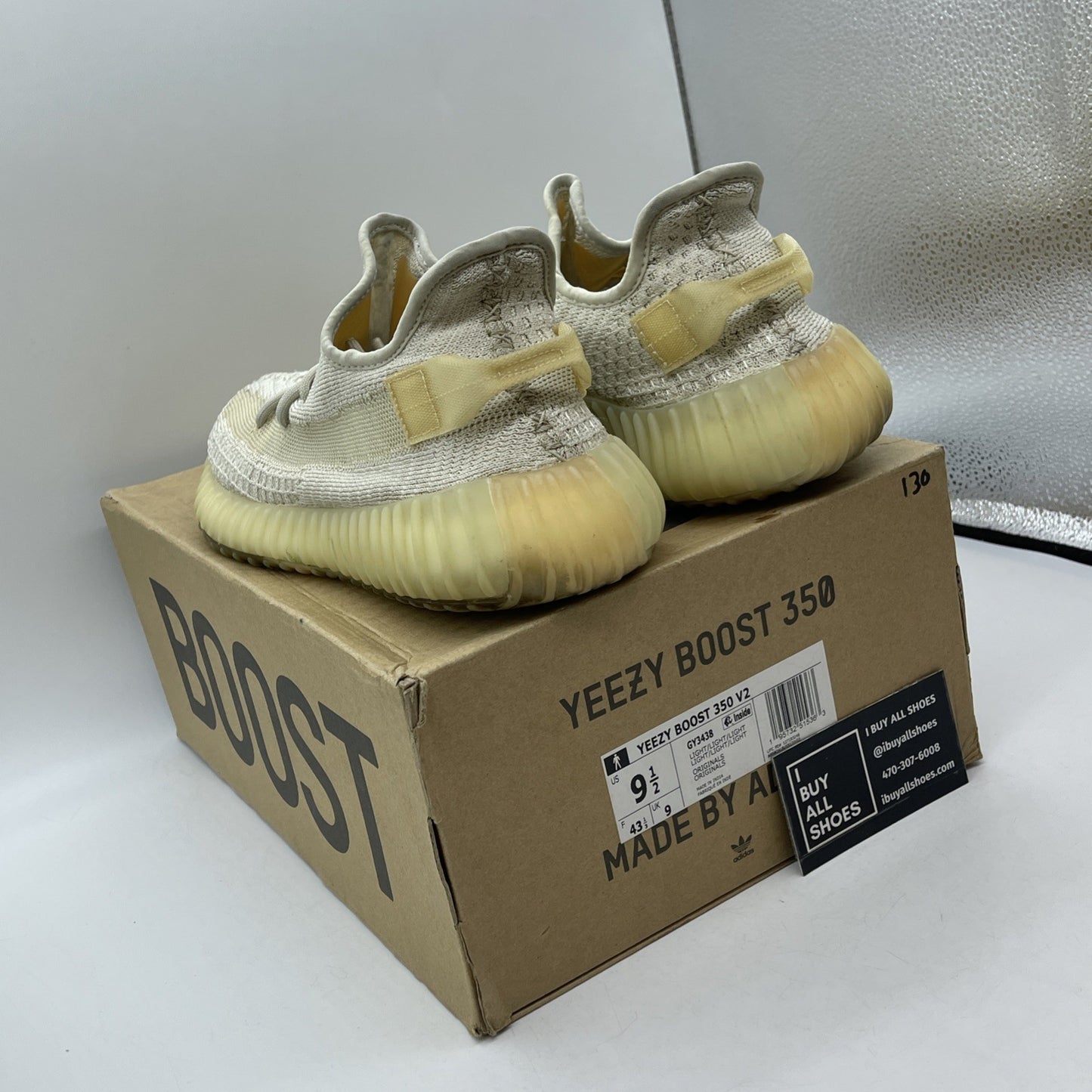 Size 9.5 - adidas Yeezy Boost 350 V2 Low Light Tan Suede (GY3438)