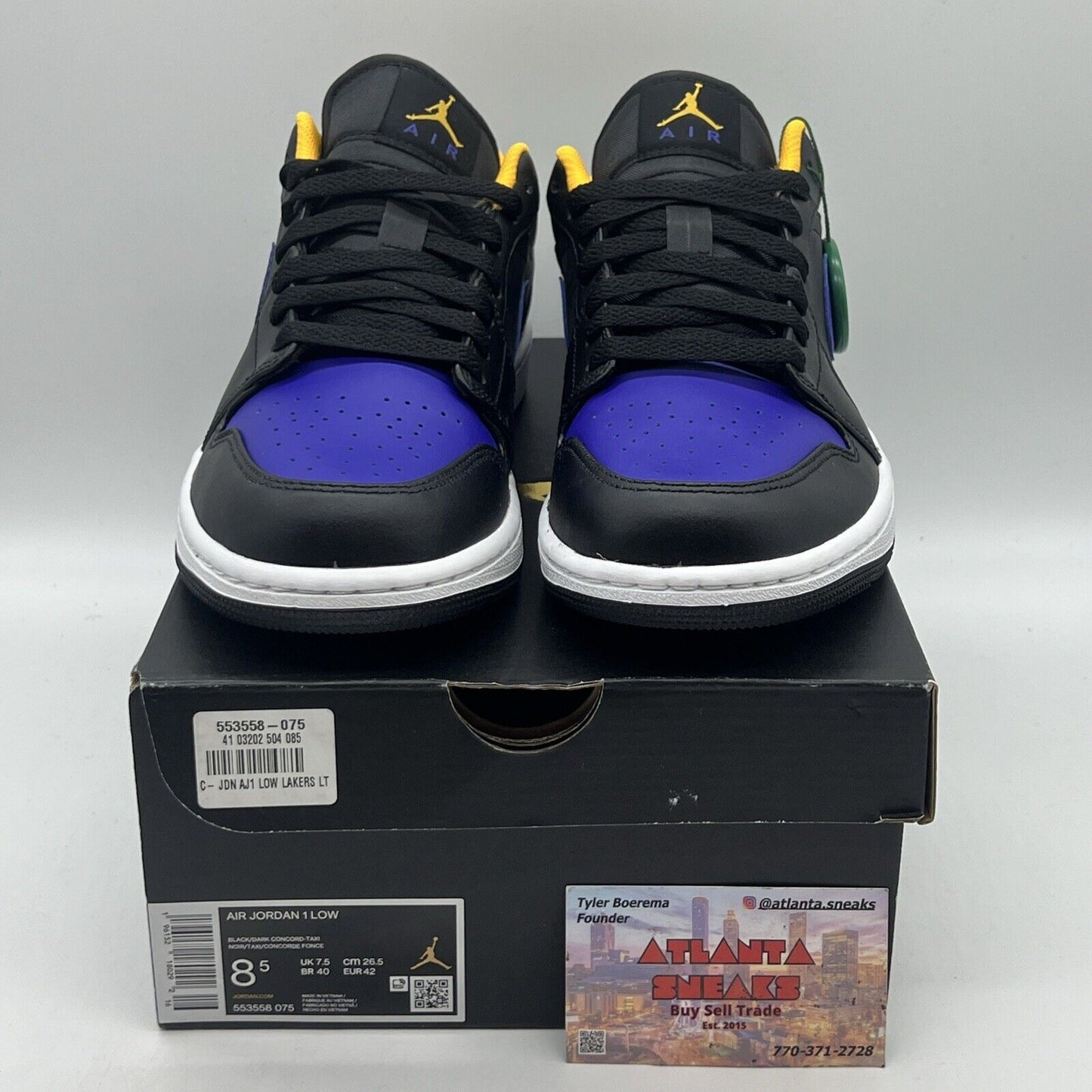 Size 8.5 - Jordan 1 Low Dark Concord 2022 Brand New Og All