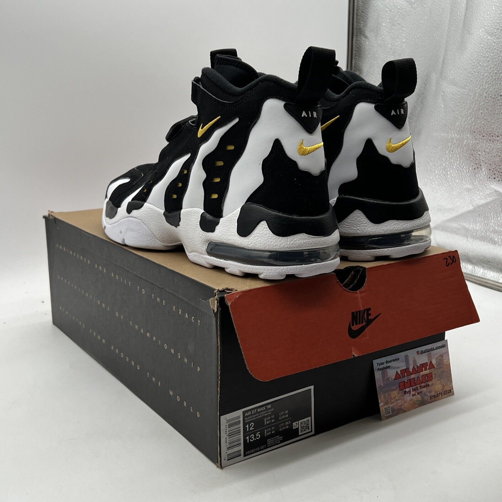 Size 12 - Nike Air DT Max ’96 2024 Black White Yellow Suede (HM8249-001)