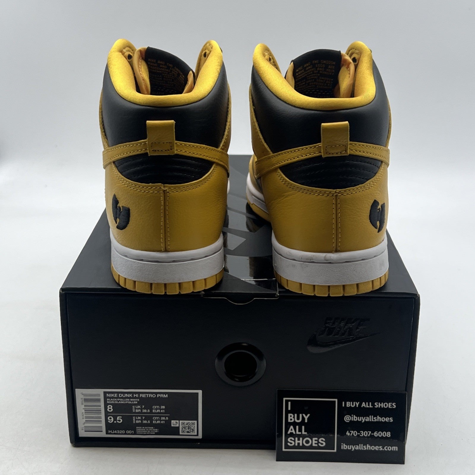 Size 8 - Nike Wu-Tang x Dunk Retro Premium 2024 High Yellow (HJ4320-001)