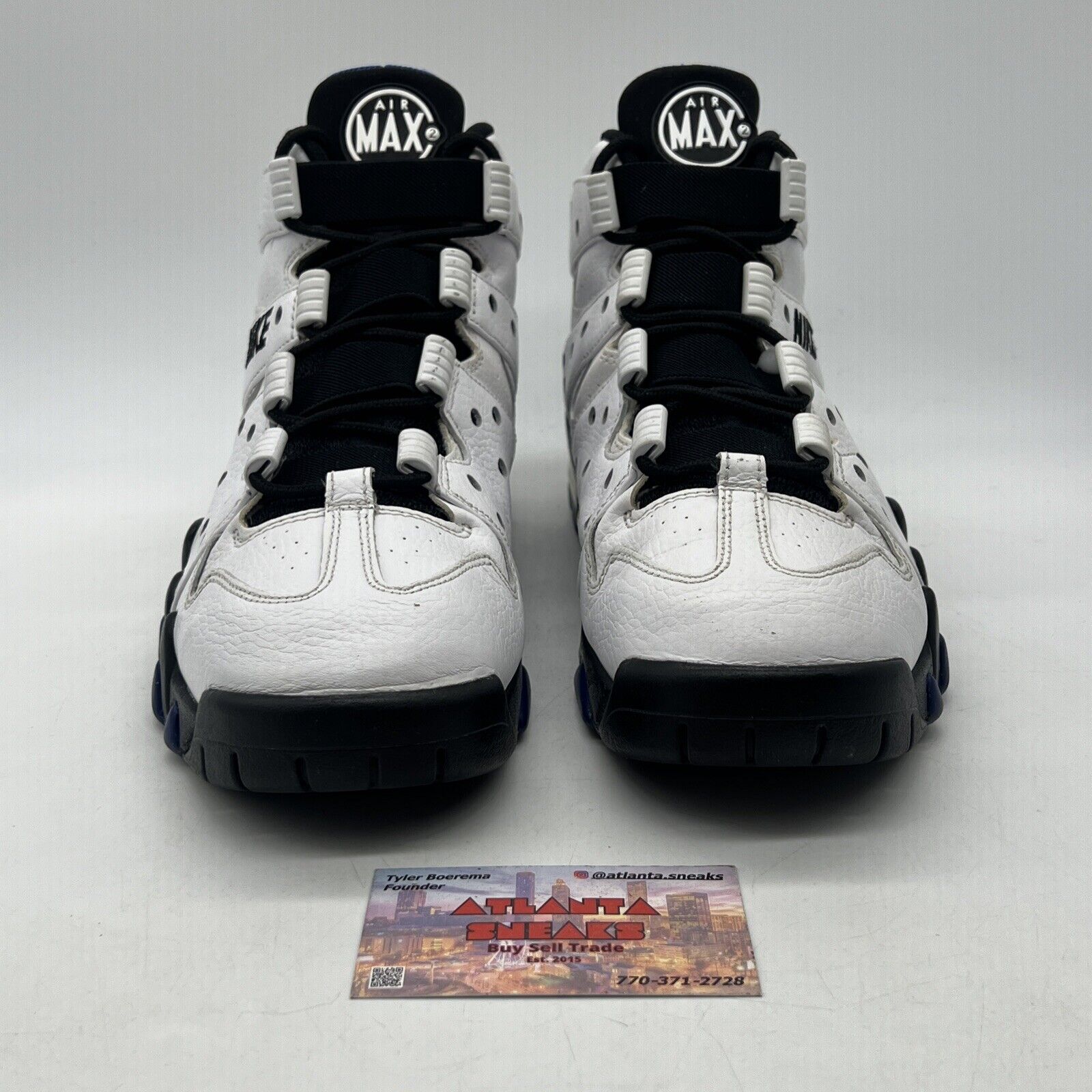 Size 10 - Nike Air Max 2 CB 94 White Purple Black White Leather (305440-102)