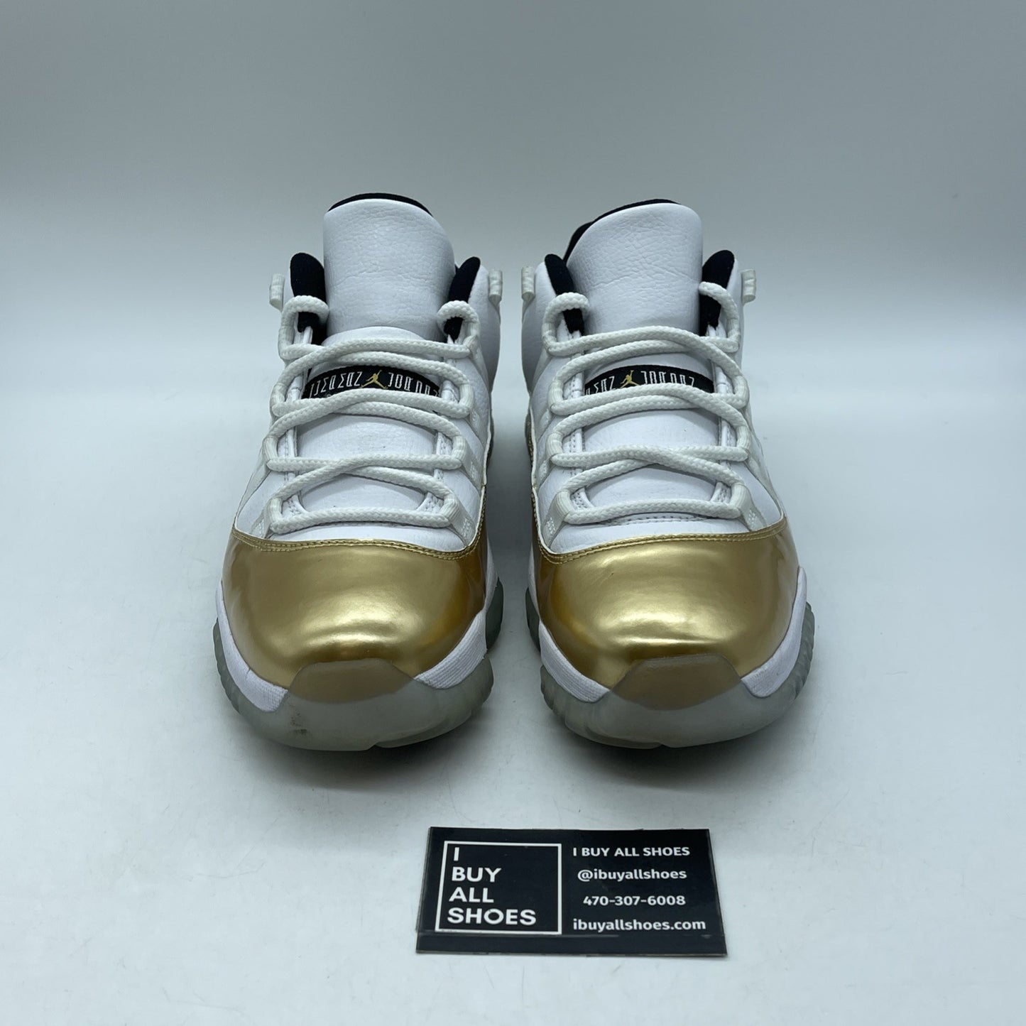 Size 9.5 - Air Jordan 11 Retro Low Closing Ceremony Gold White (528895-103)