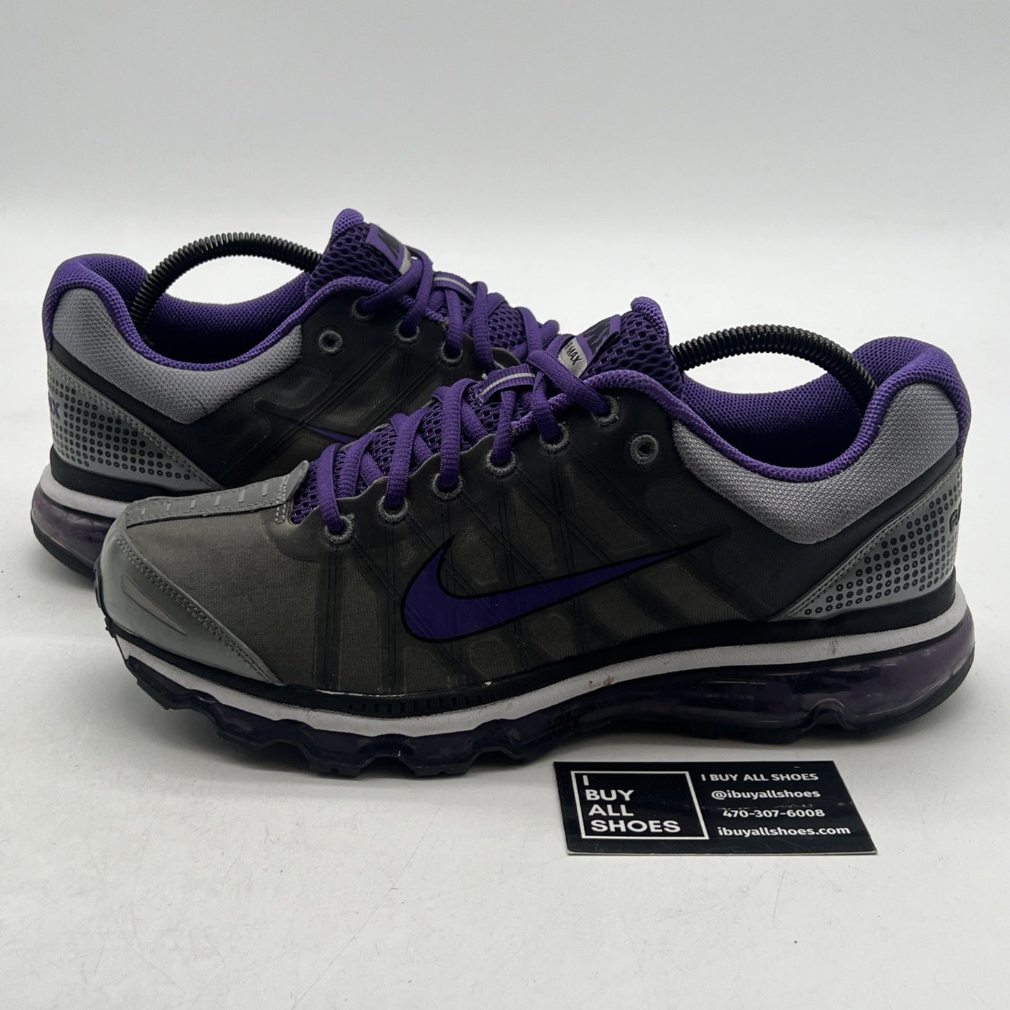 Size 9 - NIKE AIRMAX PURPLE/STEEL GRAY 2009 (354744-017)