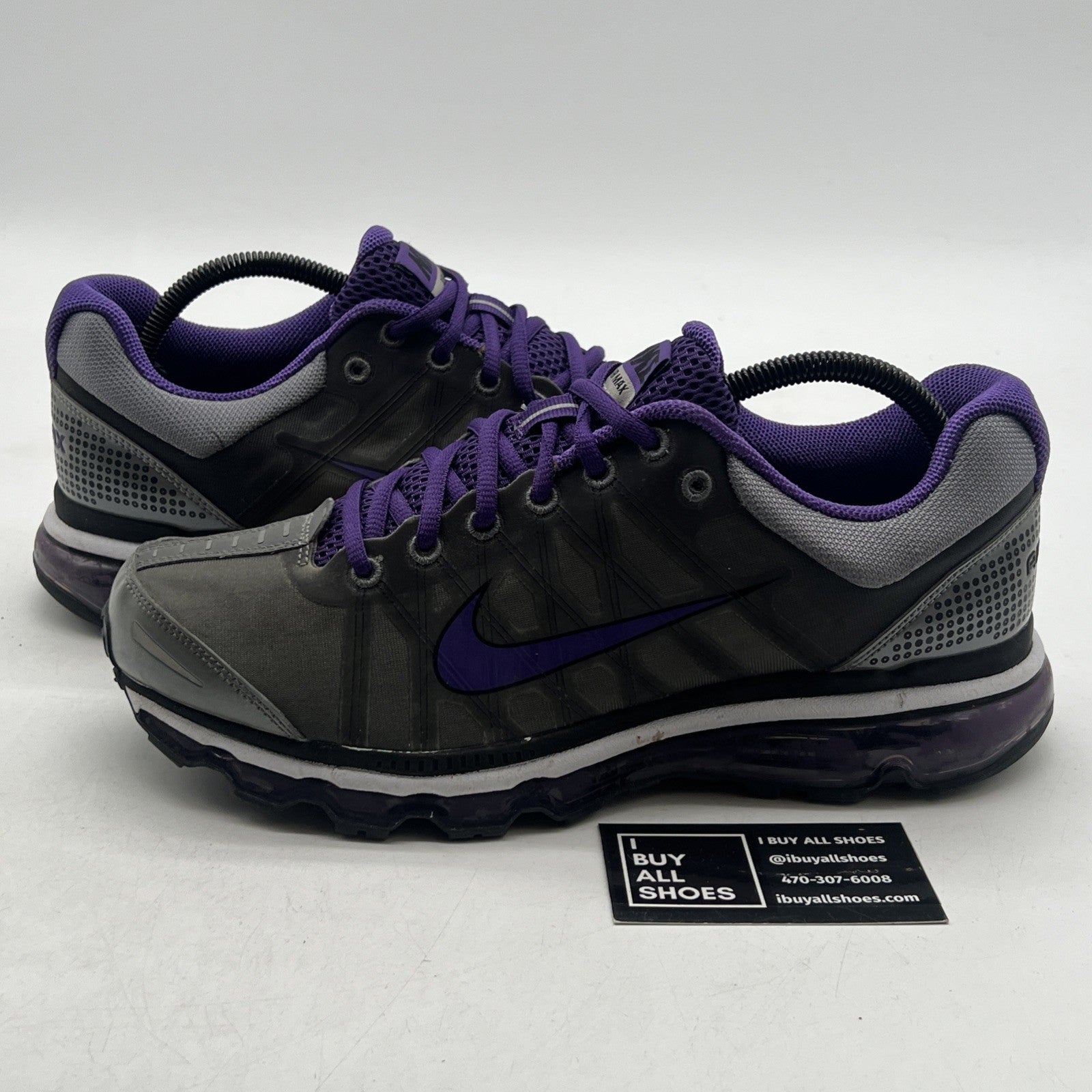 Size 9 - NIKE AIRMAX PURPLE/STEEL GRAY 2009 (354744-017)