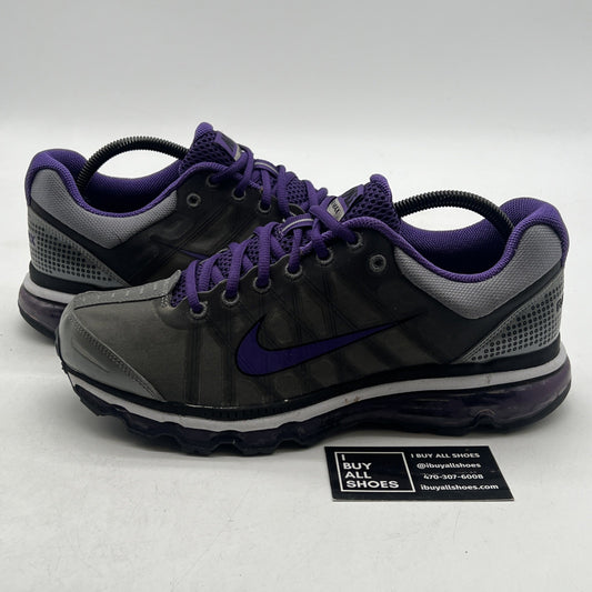 Size 9 - NIKE AIRMAX PURPLE/STEEL GRAY 2009 (354744-017)