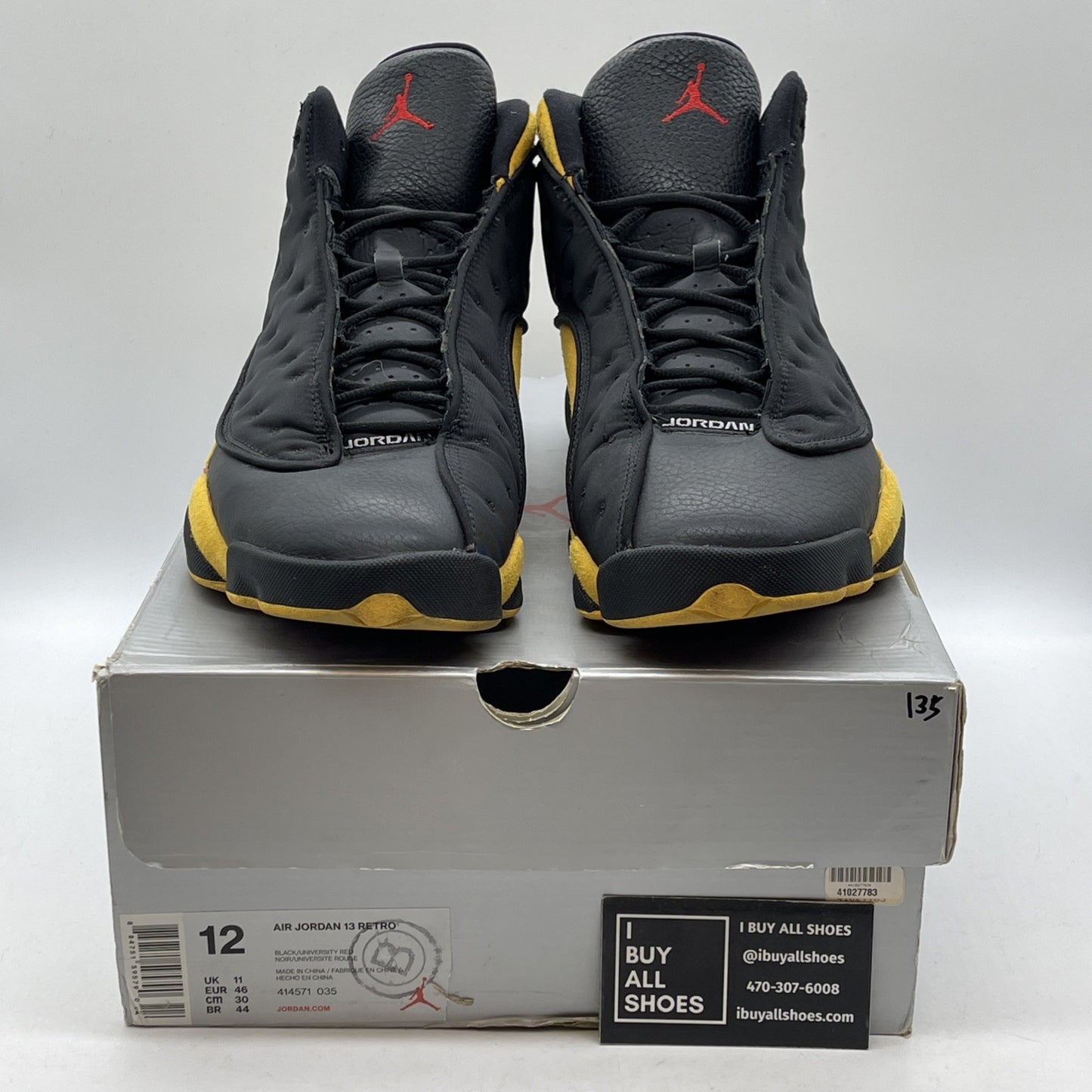 Size 12 - Air Jordan 13 Retro B-Grade Melo Class of 2002 Suede (414571-035)