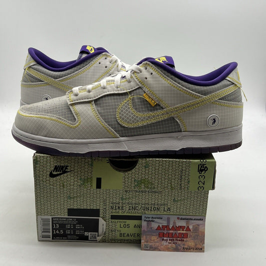 Size 13 - Nike Union LA x Dunk Low Passport Pack - Court Purple (DJ9649-500)