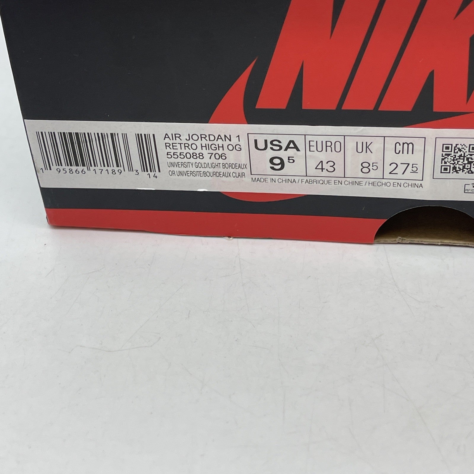 Size 9.5 - Air Jordan 1 Retro High OG Brotherhood 2022 (555088-706)
