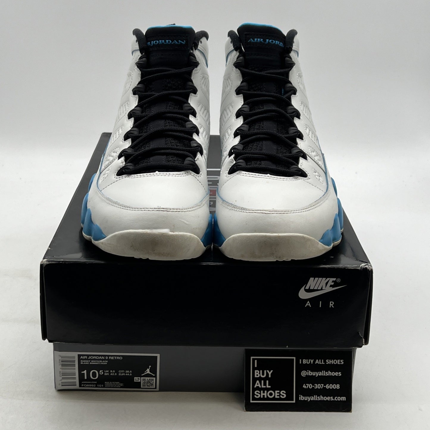 Size 10.5 - Air Jordan 9 Retro 2024 Powder Blue (FQ8992-101)