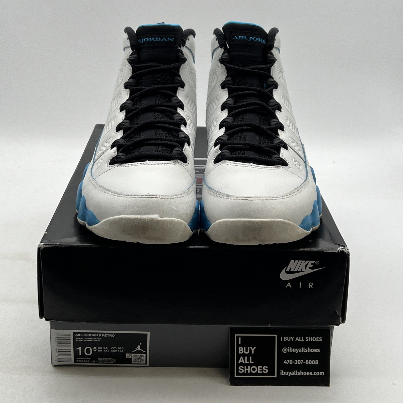 Size 10.5 - Air Jordan 9 Retro 2024 Powder Blue (FQ8992-101)