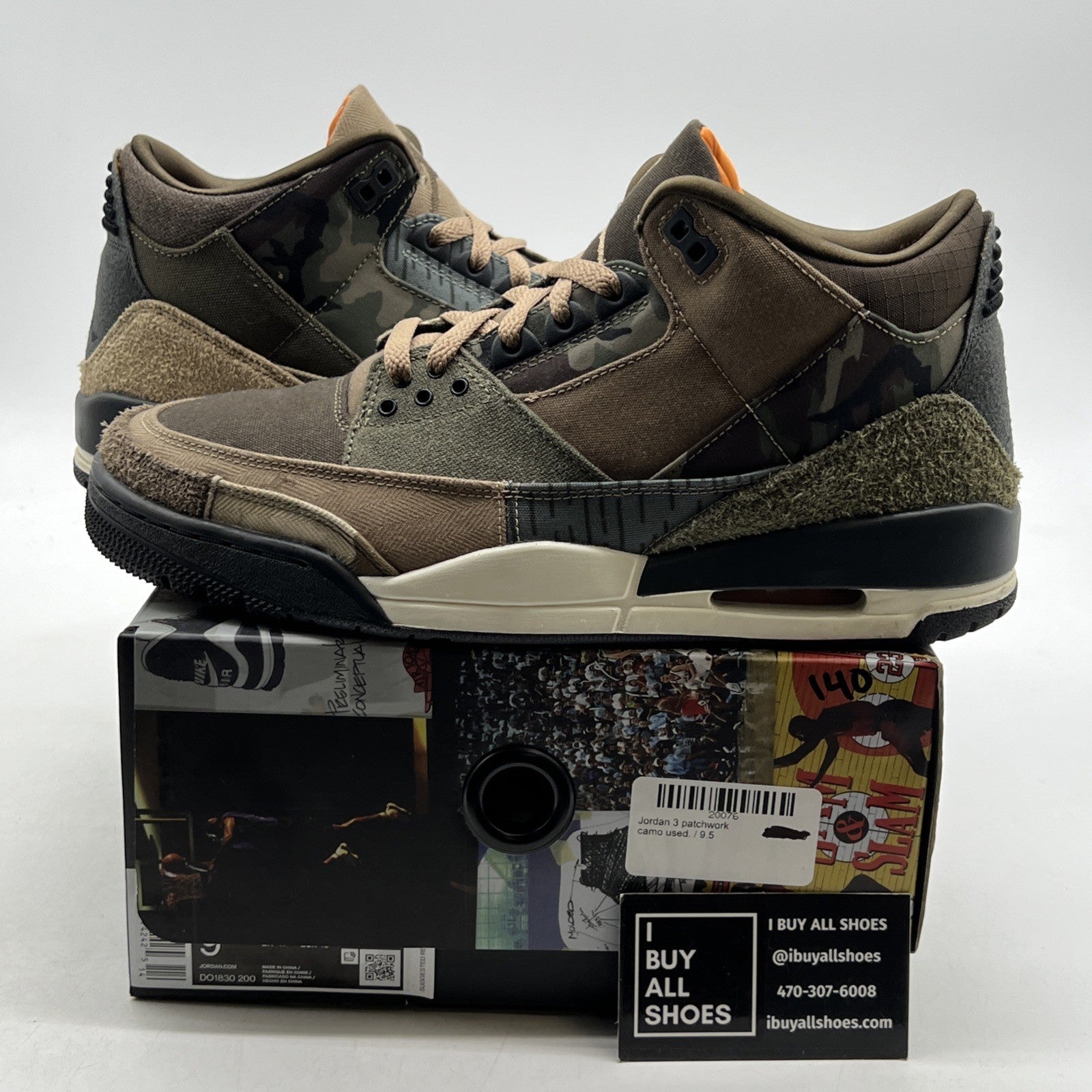 Size 9.5 - Air Jordan 3 Retro Patchwork 2021 (DO1830-200)