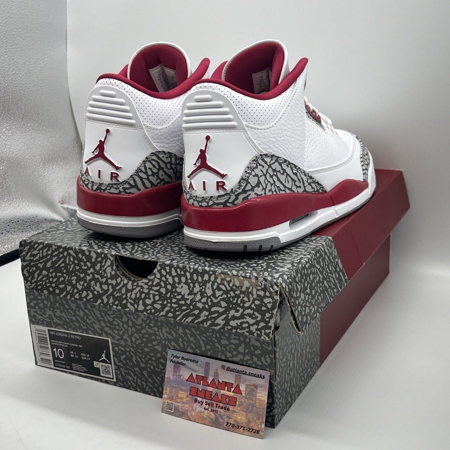 Size 10 - Jordan 3 Retro Mid Cardinal Red Og All Brand New