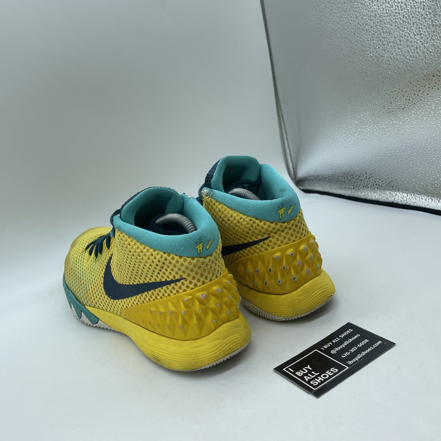 Size 11 - Nike Kyrie 1 Letterman Blue Yellow Suede Leather (705277-737)