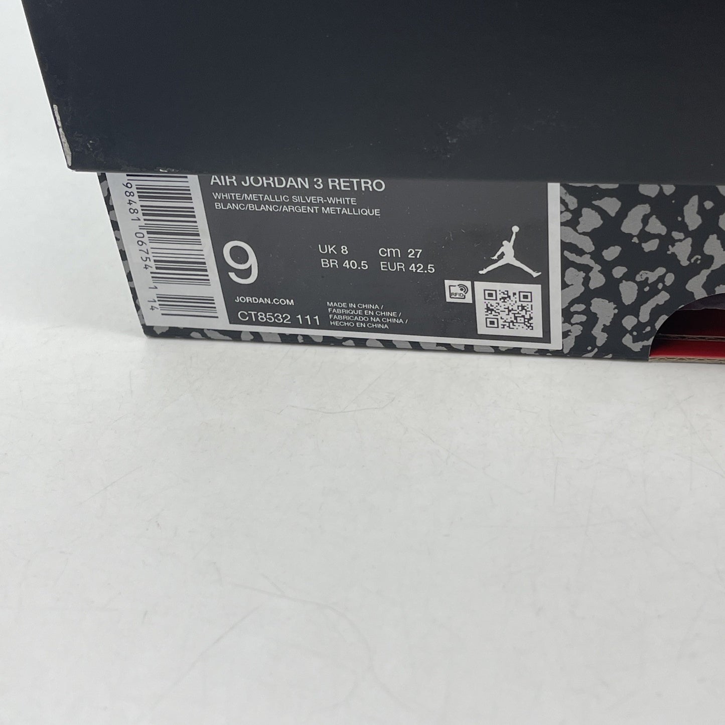 Size 9 - Air Jordan 3 Retro 2025 Pure Money (CT8532-111)