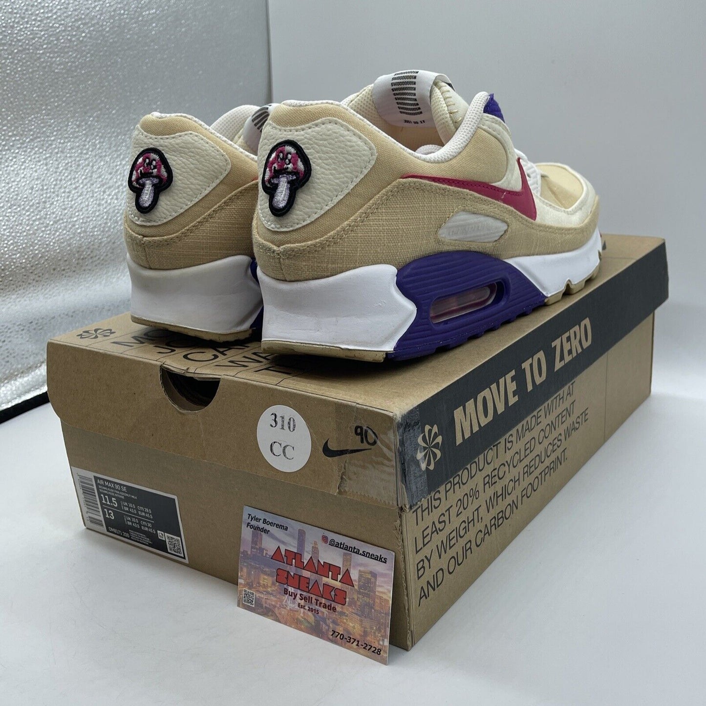 Size 11.5 - Nike Air Max 90 Air Sprung Tan Purple Pink (DM8171-200)